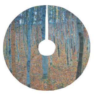 Saia Para Árvore De Natal De Poliéster Gustav Klimt Beech Tree Grove