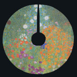 Saia Para Árvore De Natal De Poliéster Gustav Klimt Flower Garden Cottage Nature<br><div class="desc">Uma bela pintura de jardim - esta é uma pintura clássica de Gustav Klimt,  chamada Jardim de Algodão,  ou Jardim Bauergarten,  1907,  que é um close up de um jardim floral,  uma pintura floral colorida.</div>