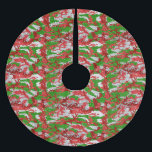 Saia Para Árvore De Natal De Poliéster Haus Do Padrão De Xmas De Prata De Camo<br><div class="desc">Veja o Haus do Camo Christmas Stocking Collections para as ideias mais radicais de presentes.</div>