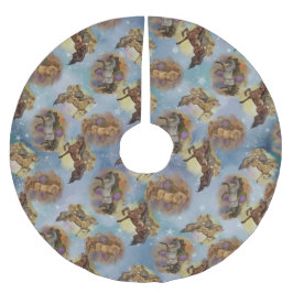 Saia Para Árvore De Natal De Poliéster Holiday Dreamcatcher Western Horses