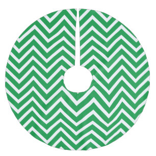 Saia Para Árvore De Natal De Poliéster Holiday Season Chevron Pattern
