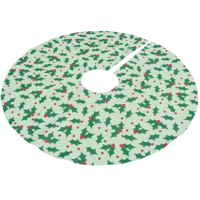 Saia Para Árvore De Natal De Poliéster Holly (Inclinado)