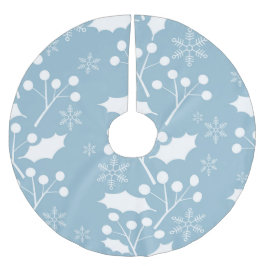 Saia Para Árvore De Natal De Poliéster Holly De Natal Sai E Berries