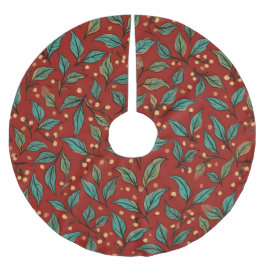 Saia Para Árvore De Natal De Poliéster Holly Revisited