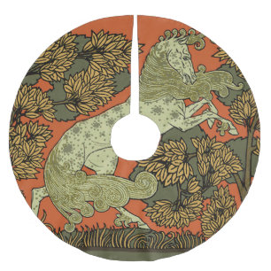 Saia Para Árvore De Natal De Poliéster Horse Medieval Arts Artesanatos Art Nouveau