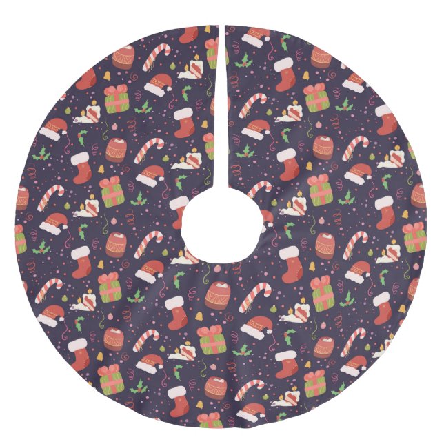 Saia Para Árvore De Natal De Poliéster Humor natalino (Frente)