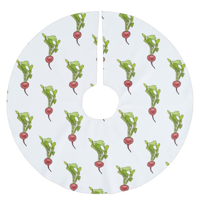 Saia Para Árvore De Natal De Poliéster Ilustração de desenho animado (Frente)