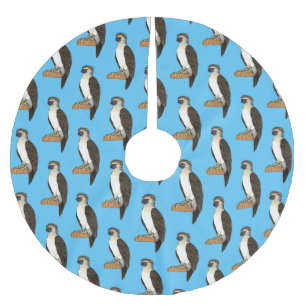 Saia Para Árvore De Natal De Poliéster Ilustração de desenho animado de ave-águia filipin