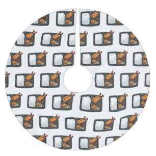 Saia Para Árvore De Natal De Poliéster Ilustração de desenho animado de Bento