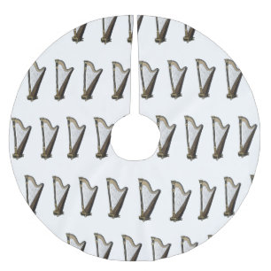 Saia Para Árvore De Natal De Poliéster Ilustração de desenho animado Harp