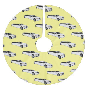 Saia Para Árvore De Natal De Poliéster Ilustração de desenho da limusine