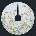 Saia Para Árvore De Natal De Poliéster Ilustração de Vintagem de Jardim Floral de Humming<br><div class="desc">Belo beija-flor no jardim floral doce. Hummingbird e florais unem-se num jardim de beleza romântica. A serenata da natureza! Paraíso do beija-flor: beleza em flecha no meio de um paraíso floral. floral, padrão, beija-flor, colorida, romântica, decor, árvore, flor, fundo, abstrato, textura, verão, ilustração, primavera, parede, folha, floresta, jardim, planta, tropical...</div>