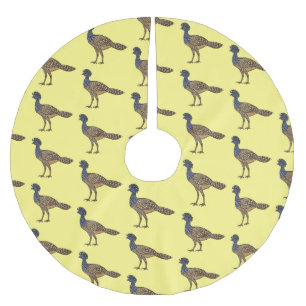 Saia Para Árvore De Natal De Poliéster ilustração do desenho animado de aves de cocurasso