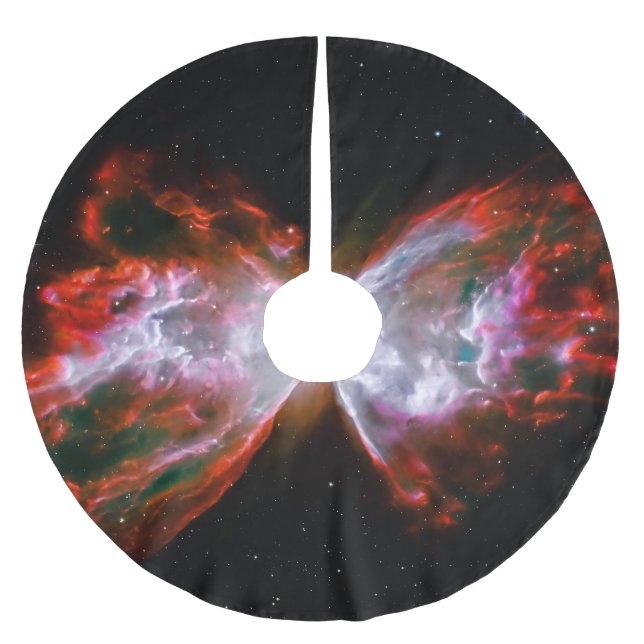 Saia Para Árvore De Natal De Poliéster Imagem da astronomia Butterfly Nebula (Frente)