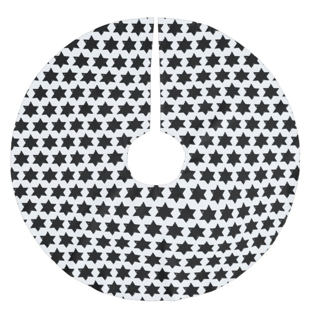 Saia Para Árvore De Natal De Poliéster Impressão de Batata de Natal (Frente)