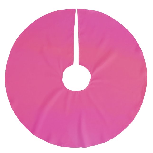 Saia Para Árvore De Natal De Poliéster Impressão digital rolo rosa (Frente)