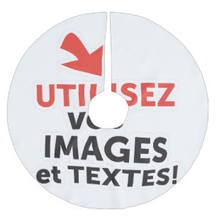 Saia Para Árvore De Natal De Poliéster Imprimer vos design en ligne DIY en Français