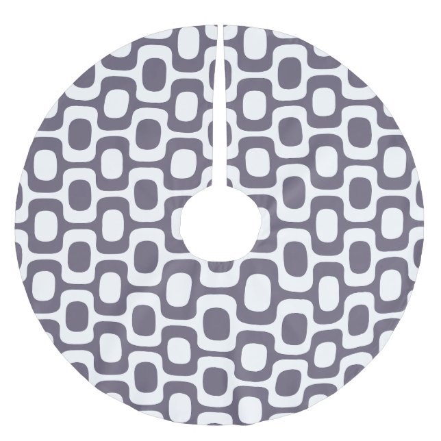 Saia Para Árvore De Natal De Poliéster Ipanema Sidewalk Pattern, Beach Pattern, Brazil (Frente)