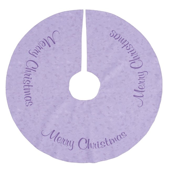 Saia Para Árvore De Natal De Poliéster Lavanda básica (Frente)