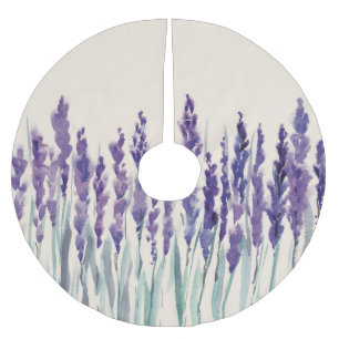 Saia Para Árvore De Natal De Poliéster Lavanda francesa: Ilustração de Aquarela