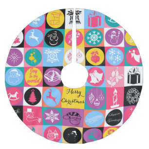 Saia Para Árvore De Natal De Poliéster Legal ilustração de "Feliz Natal"