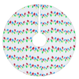 Saia Para Árvore De Natal De Poliéster Luzes de Cordas de Natal Festivas