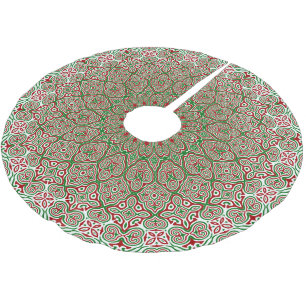 Saia Para Árvore De Natal De Poliéster Mandala de Natal Ornamental 2