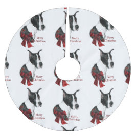 Saia Para Árvore De Natal De Poliéster Mantle Great Dane Christmas