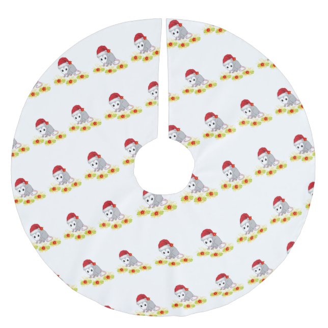 Saia Para Árvore De Natal De Poliéster Maravilha da Camisa de Natal (Frente)