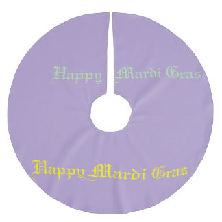 Saia Para Árvore De Natal De Poliéster Mardi Gras Tree Skirt