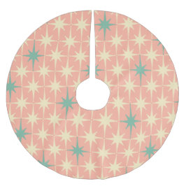 Saia Para Árvore De Natal De Poliéster Médio Do Século Atômico Do 50 Da Vintagem Retroati