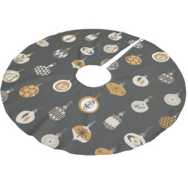 Saia Para Árvore De Natal De Poliéster Meio século Retroativo Moderno Ornamento Natal