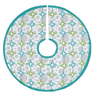 Saia Para Árvore De Natal De Poliéster Meio século Sparkle.