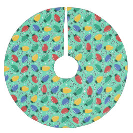 Saia Para Árvore De Natal De Poliéster Merry & Bright Lights