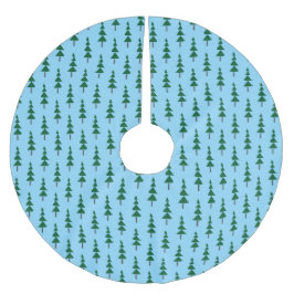 Saia Para Árvore De Natal De Poliéster Minimalist Abstract Green Chic Christmas Tree