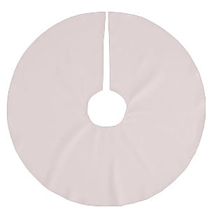 Saia Para Árvore De Natal De Poliéster Minimalista rosa cor de blush sólido simples elega
