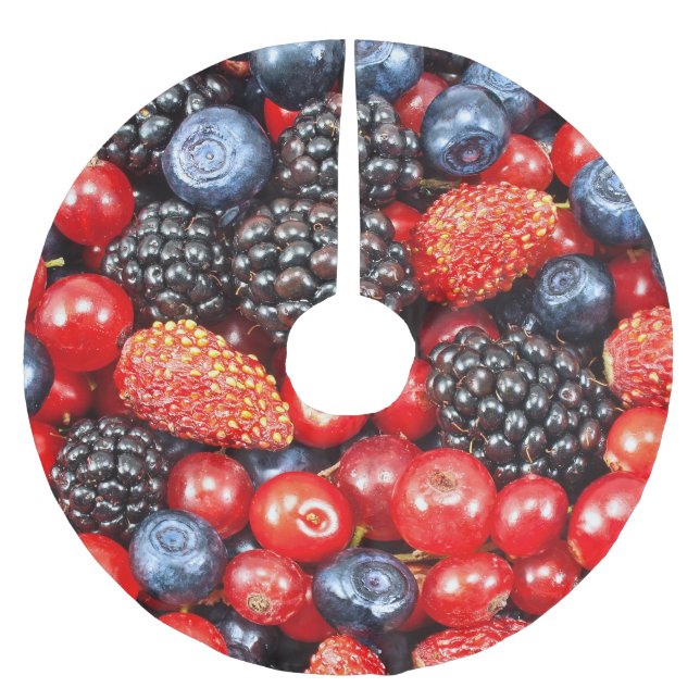 Saia Para Árvore De Natal De Poliéster Mosaico de fundo fresco (Frente)