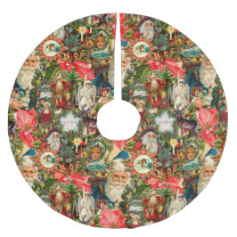 Saia Para Árvore De Natal De Poliéster Natais vintages vitorianos