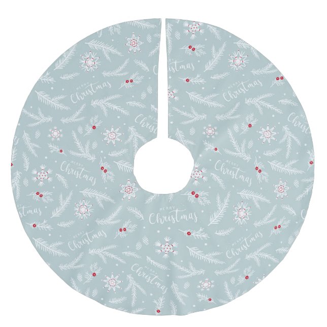 Saia Para Árvore De Natal De Poliéster Natal (Frente)