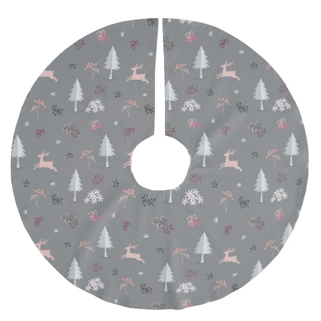 Saia Para Árvore De Natal De Poliéster Natal (Frente)