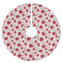 Natal de Poinsettia Red White Green