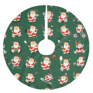 Saia Para Árvore De Natal De Poliéster Natal do Fã de Esportes