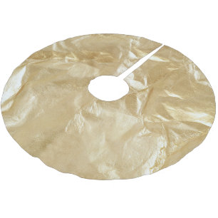 Saia Para Árvore De Natal De Poliéster Natal Glam Gold