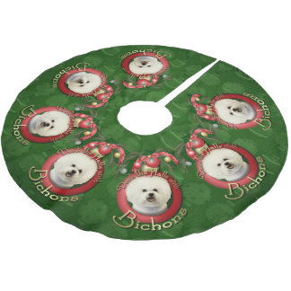 Saia Para Árvore De Natal De Poliéster Natal - plataforma os salões - Bichons