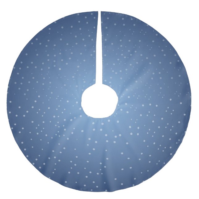 Saia Para Árvore De Natal De Poliéster Natal Snowfall (Frente)