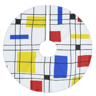 Saia Para Árvore De Natal De Poliéster Neo-Plasticismo