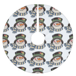 Saia Para Árvore De Natal De Poliéster Neves