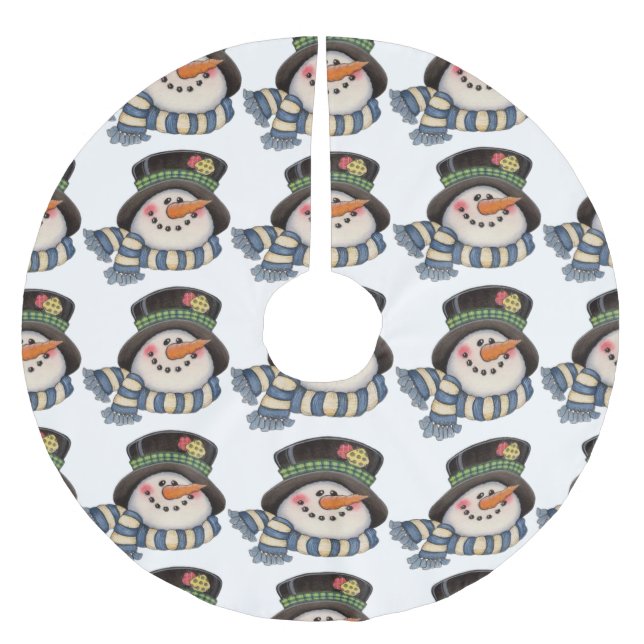 Saia Para Árvore De Natal De Poliéster Neves (Frente)