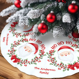 Saia Para Árvore De Natal De Poliéster Nome da família de Papai Noel Bonito Nome da árvor