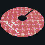 Saia Para Árvore De Natal De Poliéster Nome Geométrico Personalizado Dourado Vermelho Cor<br><div class="desc">Cor-de-rosa-rosa-branca,  Dourada Geométrica Personalizada Nome Bruto Árvore de Poliéster</div>